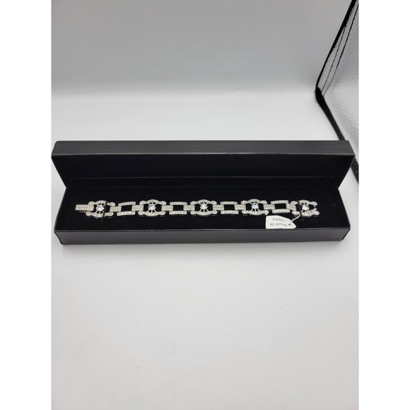 Brand new Sterling silver TECHIBOND Statement CZ Tennis Bracelet